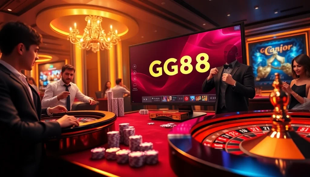 Experience excitement at the GG88 online casino with vibrant gaming action and sleek visuals.