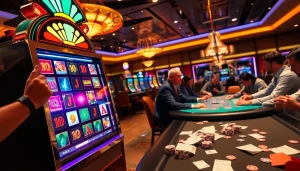 Experience slot gacor hari ini excitement at our vibrant casino with lively players and colorful slot machines.