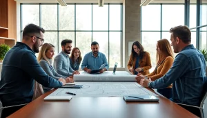 Dynamic discussion in a construction member organization showcasing collaboration and teamwork.