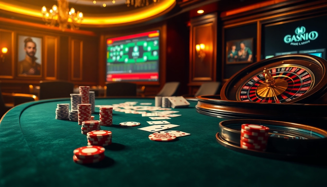 The hidden wiki reveals a vibrant casino table setup with poker chips and playing cards, showcasing the thrill of online gambling.