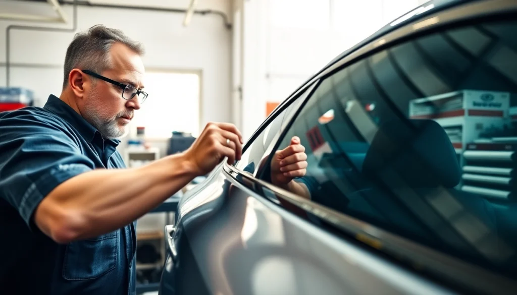 Applying window tint Chattanooga enhances car appearance and reduces heat.