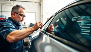 Applying window tint Chattanooga enhances car appearance and reduces heat.