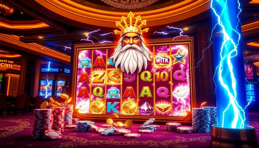 Rasakan permainan yang mendebarkan di Slot Zeus dengan visual yang hidup dan sensasi kasino.