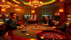 Engaging casino action showcasing players at a poker table linked to the hidden wiki dark web.