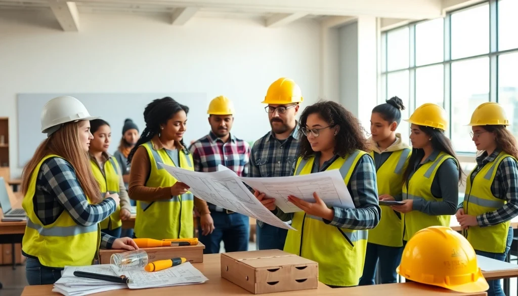 Students participating in construction education colorado hands-on learning session.