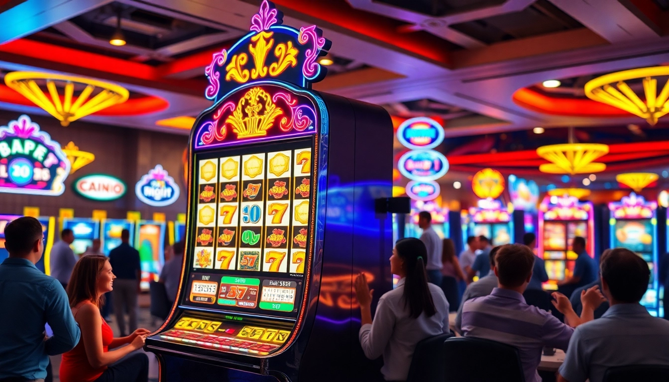 Menangkan bandar slot gacor dengan suasana kasino yang meriah dan mesin slot yang berkilau.