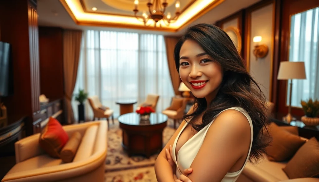 Singapore escort showcasing an elegant and inviting environment for clients, highlighting luxury and professionalism.