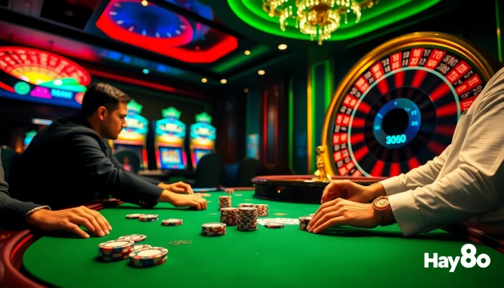 Experience thrilling poker games and vibrant casino ambiance at Hay88's premier gambling destination.