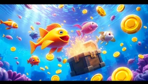 Bắn cá đổi thưởng: Experience the thrill of underwater fishing while winning real rewards in this vibrant casino setting.