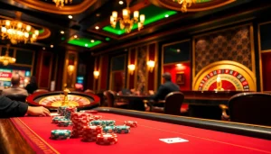 Engaged players at the poker table, showcasing excitement at trang chủ thabet casino.