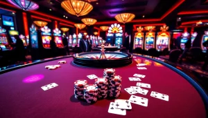 Experience the excitement of RR88 within a luxurious casino atmosphere.