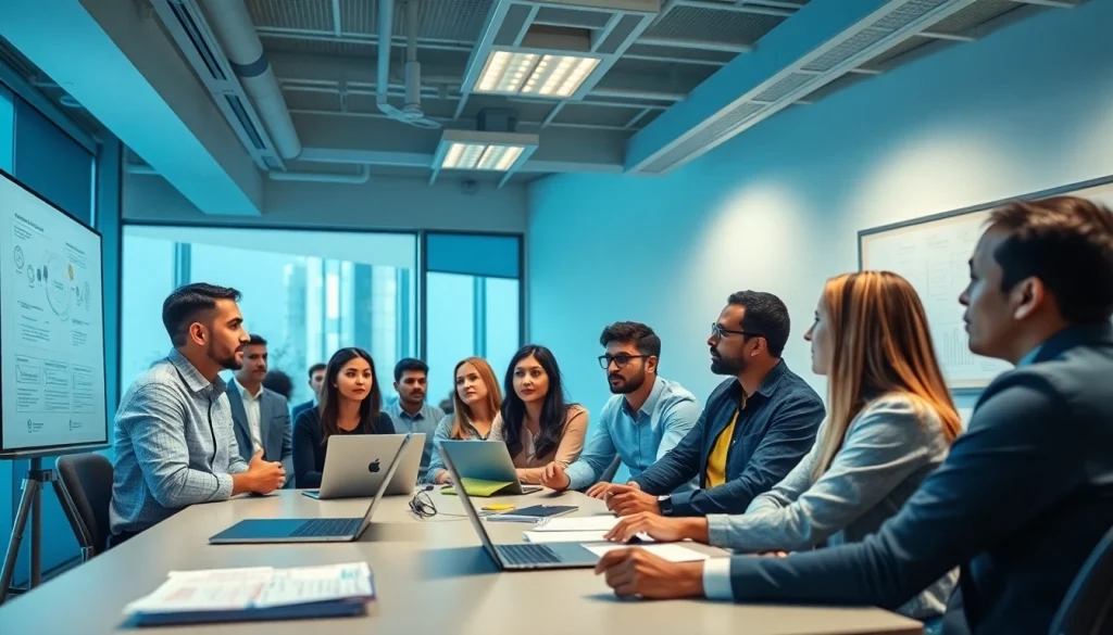 Participants engaged in cror certification training in a professional setting.