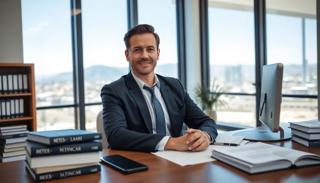 Personal Injury Lawyer in Grand Junction providing legal expertise in a modern office.