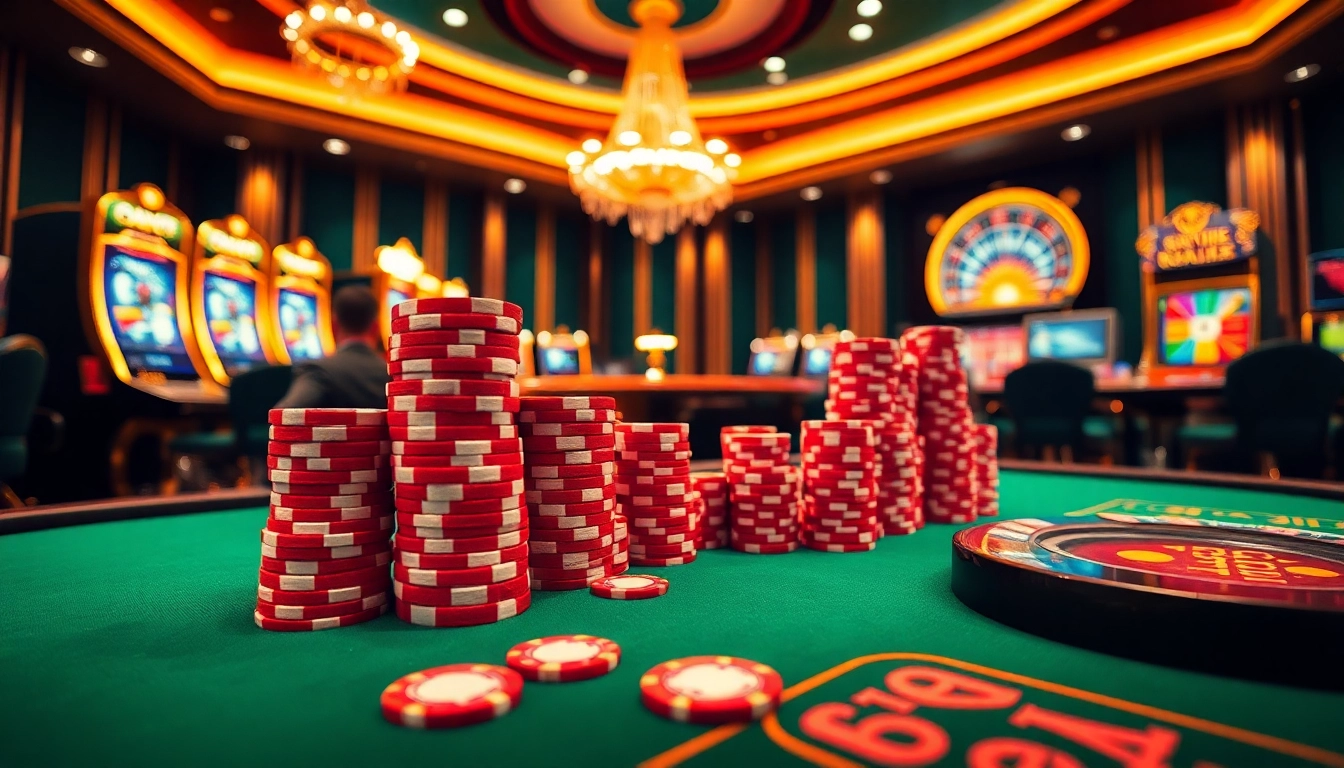 Experience high-stakes excitement at 777VIP with vibrant casino tables and immersive gambling atmosphere.
