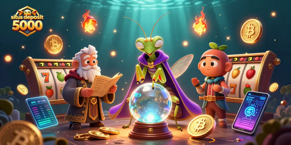 Engage with situs deposit 5000 for winning slots gameplay featuring vibrant characters and casino elements.