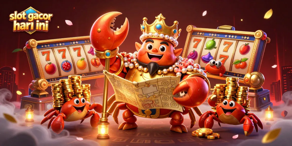 Engage in slot gacor hari ini with vibrant characters and a thrilling casino atmosphere filled with colorful slot reels.